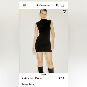NWT Reformation Jeans Alden Knit Dress